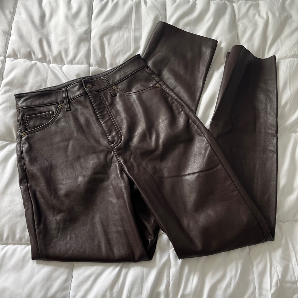 Brown Leather Pants